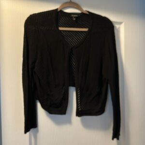 Talbots Black Shrug, Sz M